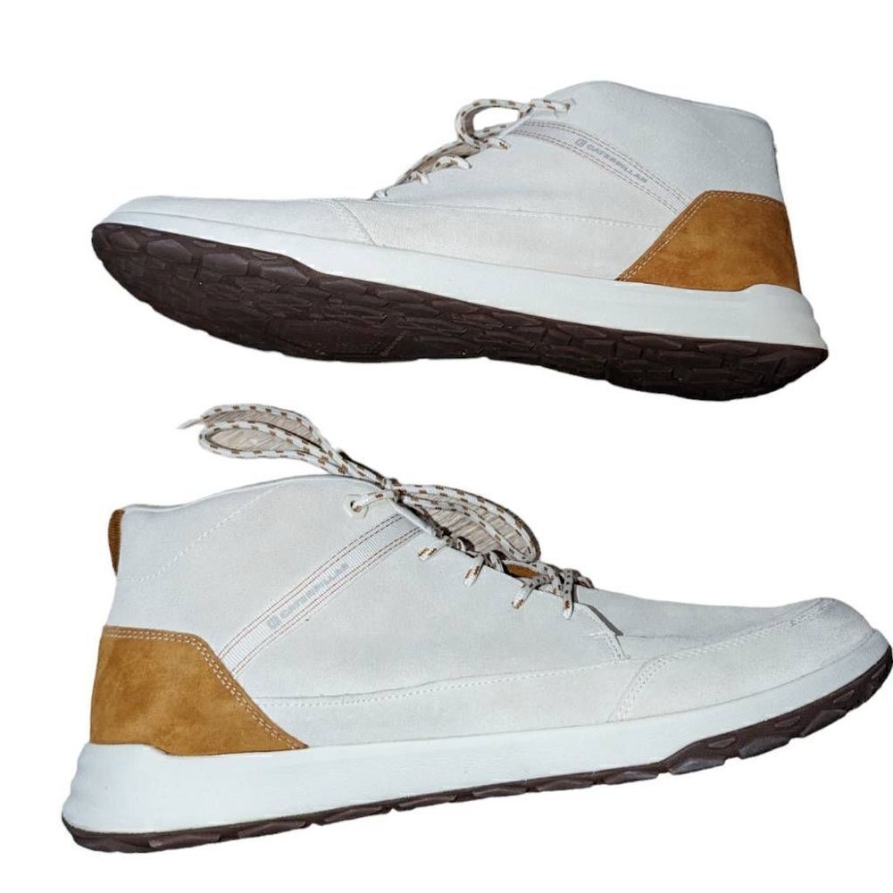 Caterpillar unisex Quest Mid Whitecap Moutons‎ Sneaker White Men's13/Women's 15